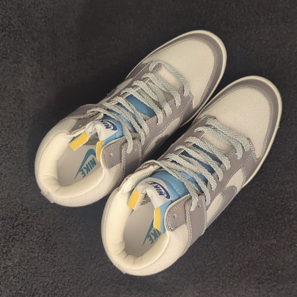 Nike Dunk Sky High Essential 'Silver lce Blue' Sneaker Wedges - Picture 5 of 11